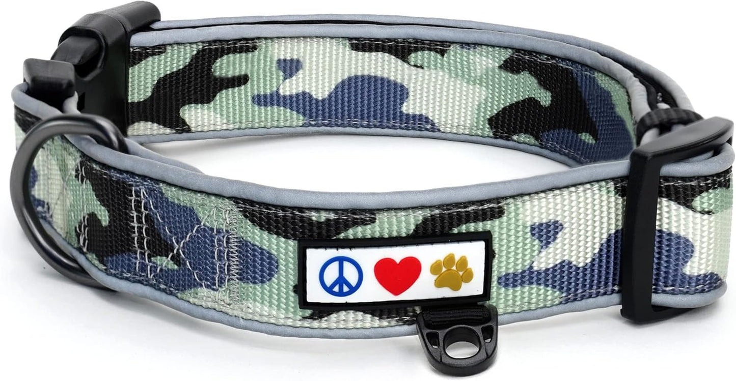 Camouflage Dog Collar Padded Dog Collar Reflective Dog Collar Puppy Collar Training Dog Collar Medium Dog Collar/Large Dog Collar Camo Pink Dog Collar