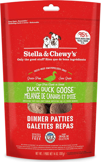 Freeze Dried Raw Dinner Patties – Grain Free Dog Food, Protein Rich Stella’S Super Beef Recipe – 14 Oz Bag