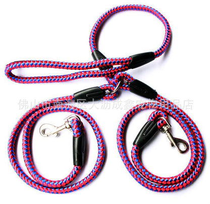 Ultimate Dual-Handle Dog Walking Leash - Premium Quality, Reflective Rope for Optimal Safety