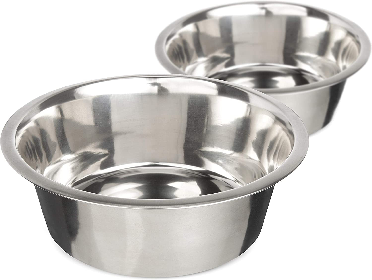 Stainless Steel Dog and Cat Bowls (2 Pack) Neater Feeder Deluxe or Express Extra Replacement Bowl (Metal Food and Water Dish) (1.5 Cup Deep)