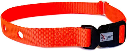 Dog Collar Replacement Strap - Bright Orange - Compatible with Nearly All Brands and Models of Underground Dog Fences