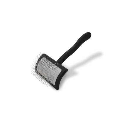 Big K Dog Slicker Brush for Dogs (Goldendoodles, Labradoodles, Poodles), Groom like a Professional, Fluff Detangle Style, Saves Time Energy, Black, Large