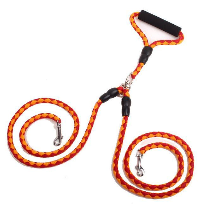 Ultimate Dual-Handle Dog Walking Leash - Premium Quality, Reflective Rope for Optimal Safety