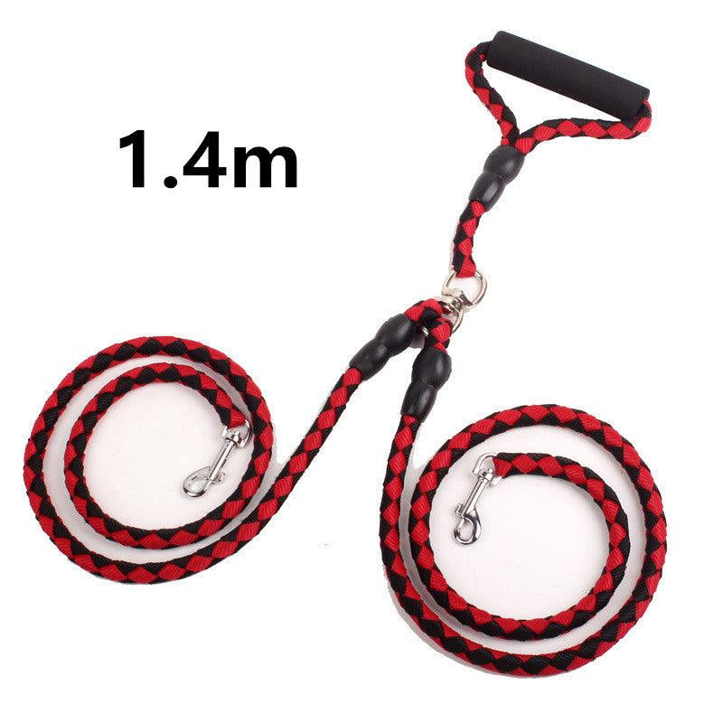 Ultimate Dual-Handle Dog Walking Leash - Premium Quality, Reflective Rope for Optimal Safety