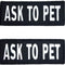 Service Dog Patches for Harness | Velcro Patches for Dog Harness or Vest | Do Not Pet Patch, Dog in Training, Service Dog, Emotional Support | Removable Hook and Loop Embroidered Patches