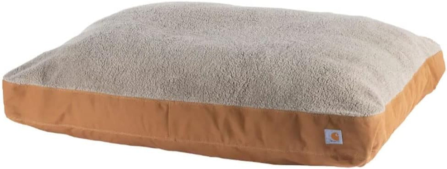 Firm Duck Dog Bed, Durable Canvas Pet Bed with Water-Repellent Shell, Medium, Tarmac Duck Camo