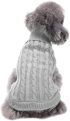 Cozy Knitted Turtleneck Sweater for Small Dogs and Cats - Perfect for Winter Celebrations!