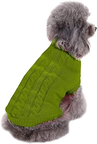 Cozy Knitted Turtleneck Sweater for Small Dogs and Cats - Perfect for Winter Celebrations!