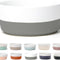 Dipper Ceramic Dog Bowl for Small and Large Breeds - Heavyweight and Durable Pet Food and Water Dish Crock, Dishwasher Safe, Modern (Light Grey, Large)
