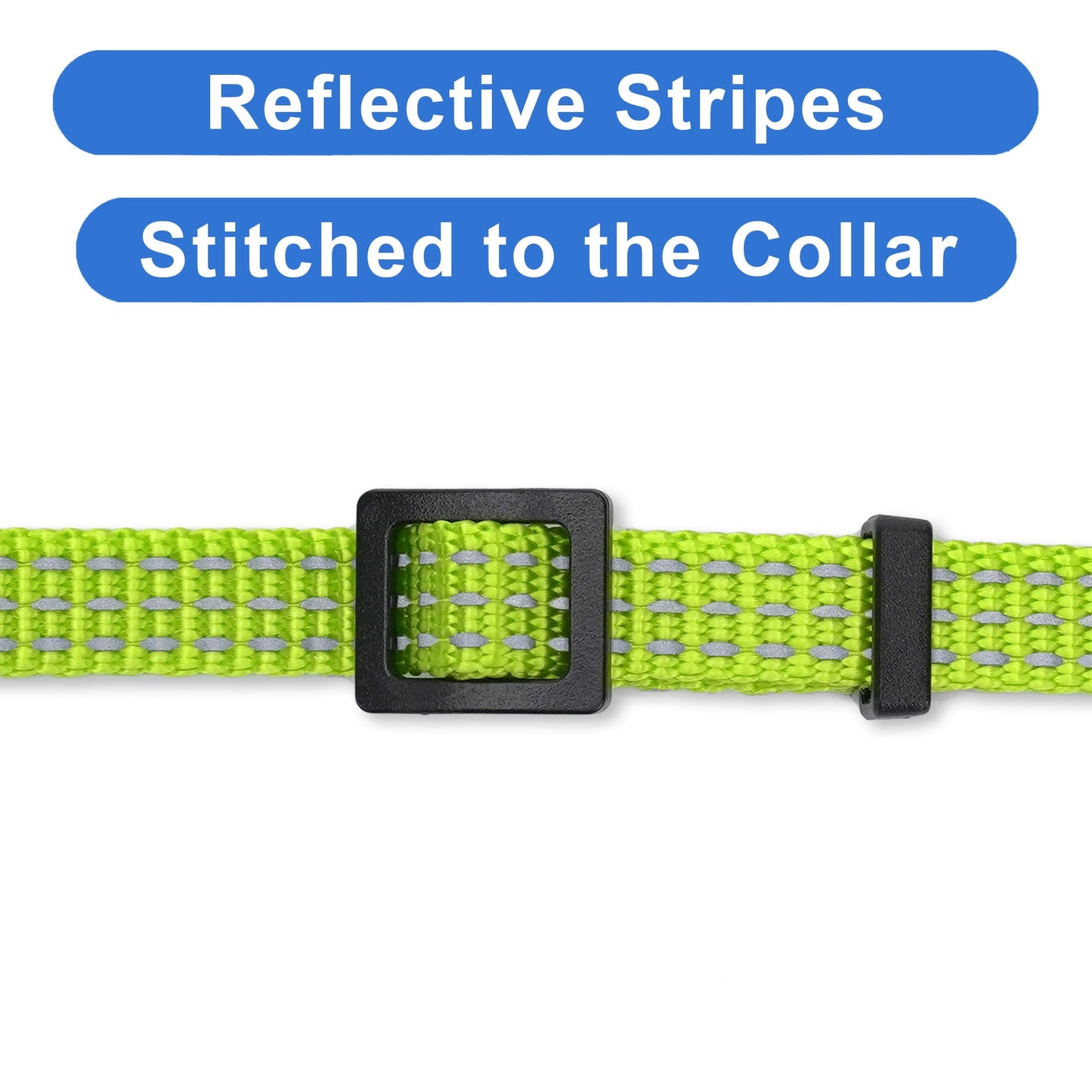 Reflective Cat Collar with Safety Buckle and Removable Bell Cat Collar Kitten Collar Green Cat Collar