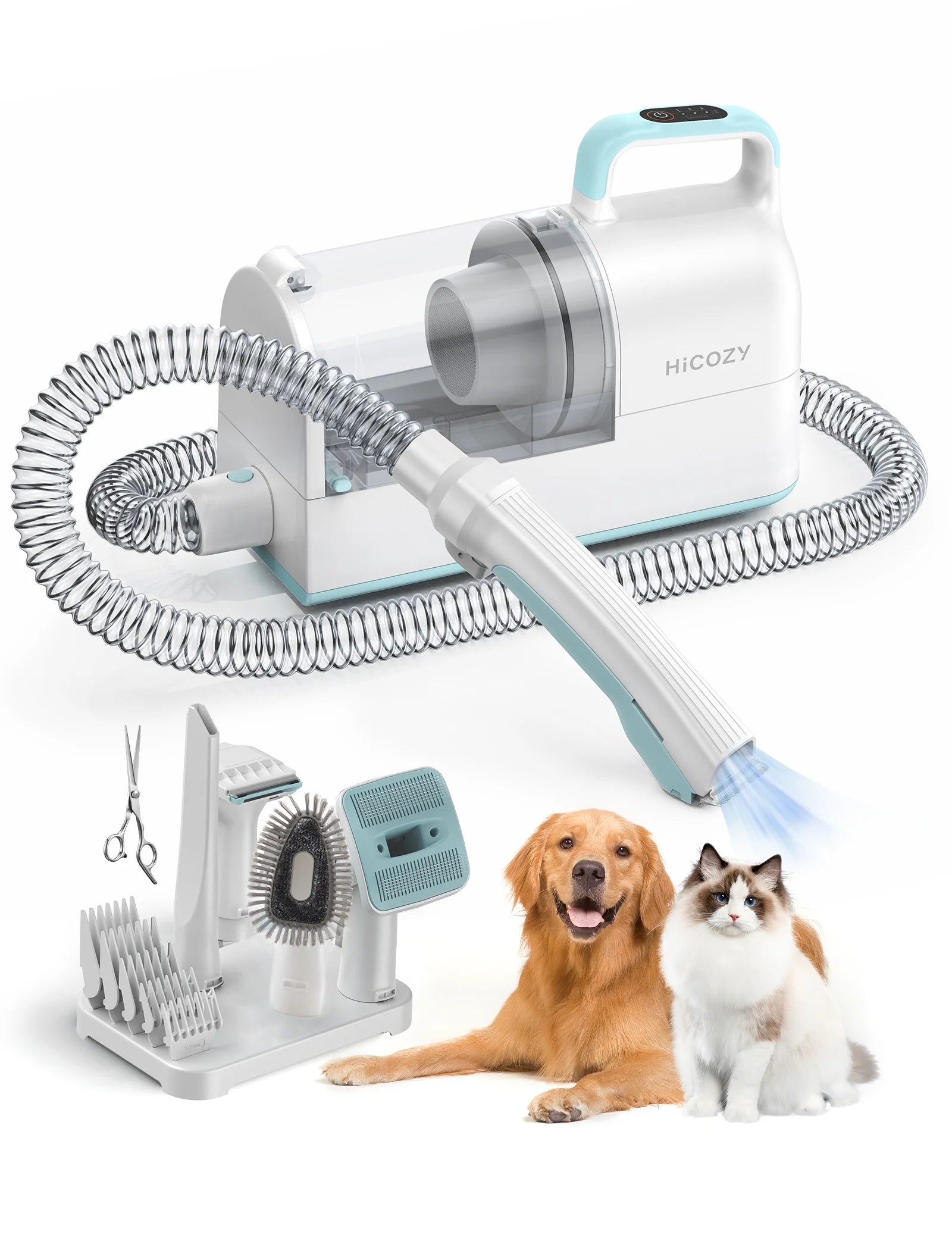 Pet Grooming Kit, Dog Clippers Tools Grooming Vacuum, Dog Hair Vacuum Suction,