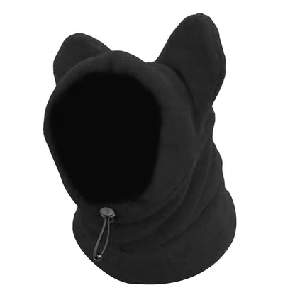 Winter Pet Hat Fleece Adjustable Dog Warm Hat Ears Hoodie Cold Weather Warm Caps for Pets Medium to Large Dog Kitten Cat Hiking