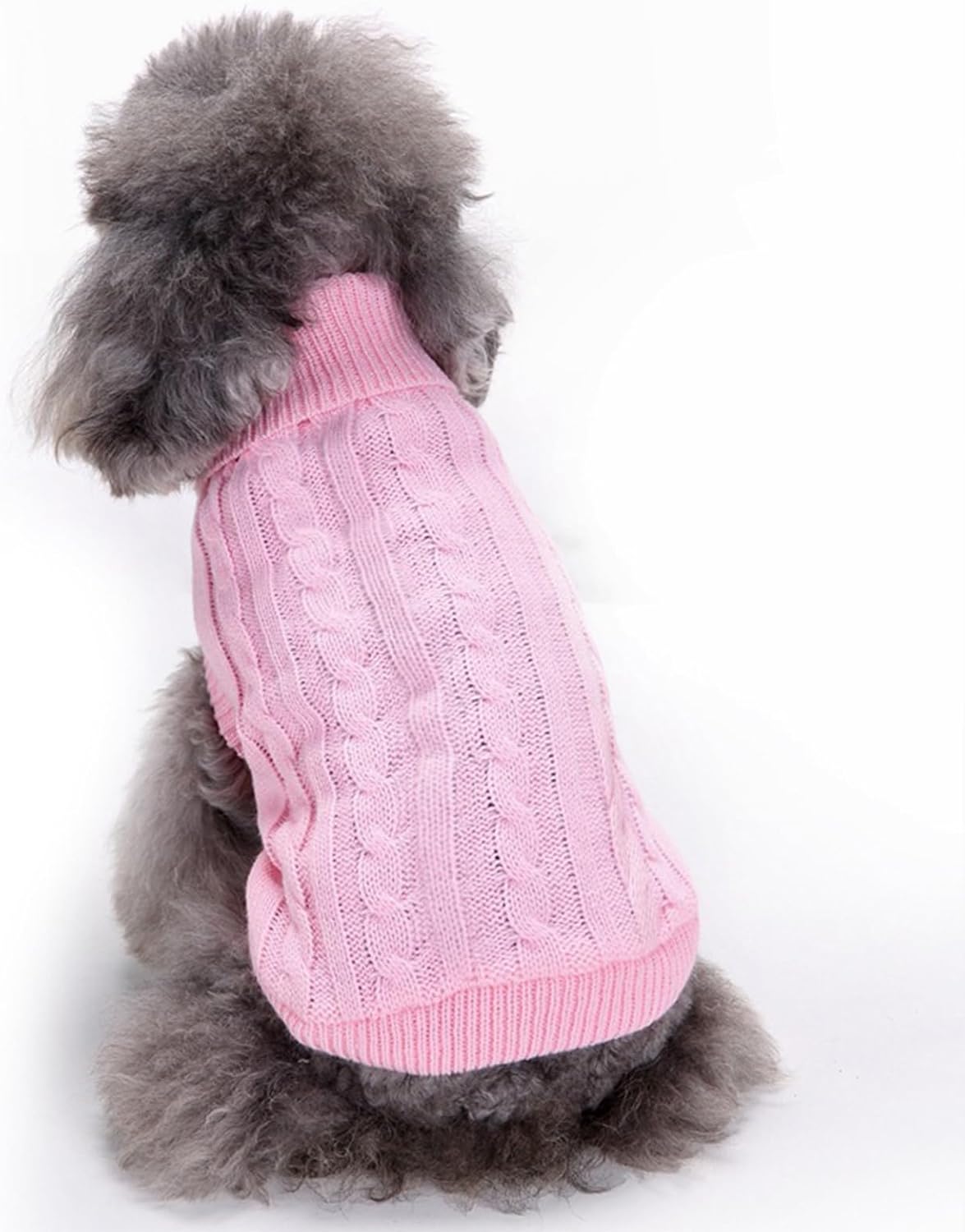 Cozy Knitted Turtleneck Sweater for Small Dogs and Cats - Perfect for Winter Celebrations!