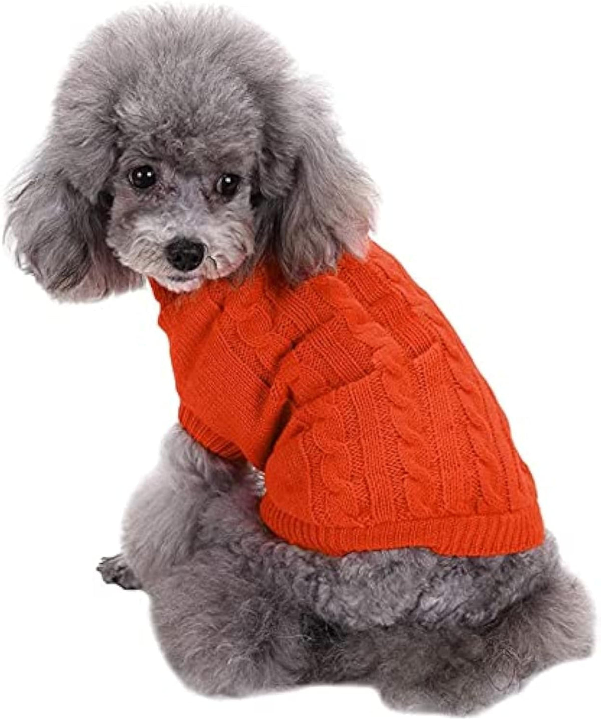Cozy Knitted Turtleneck Sweater for Small Dogs and Cats - Perfect for Winter Celebrations!