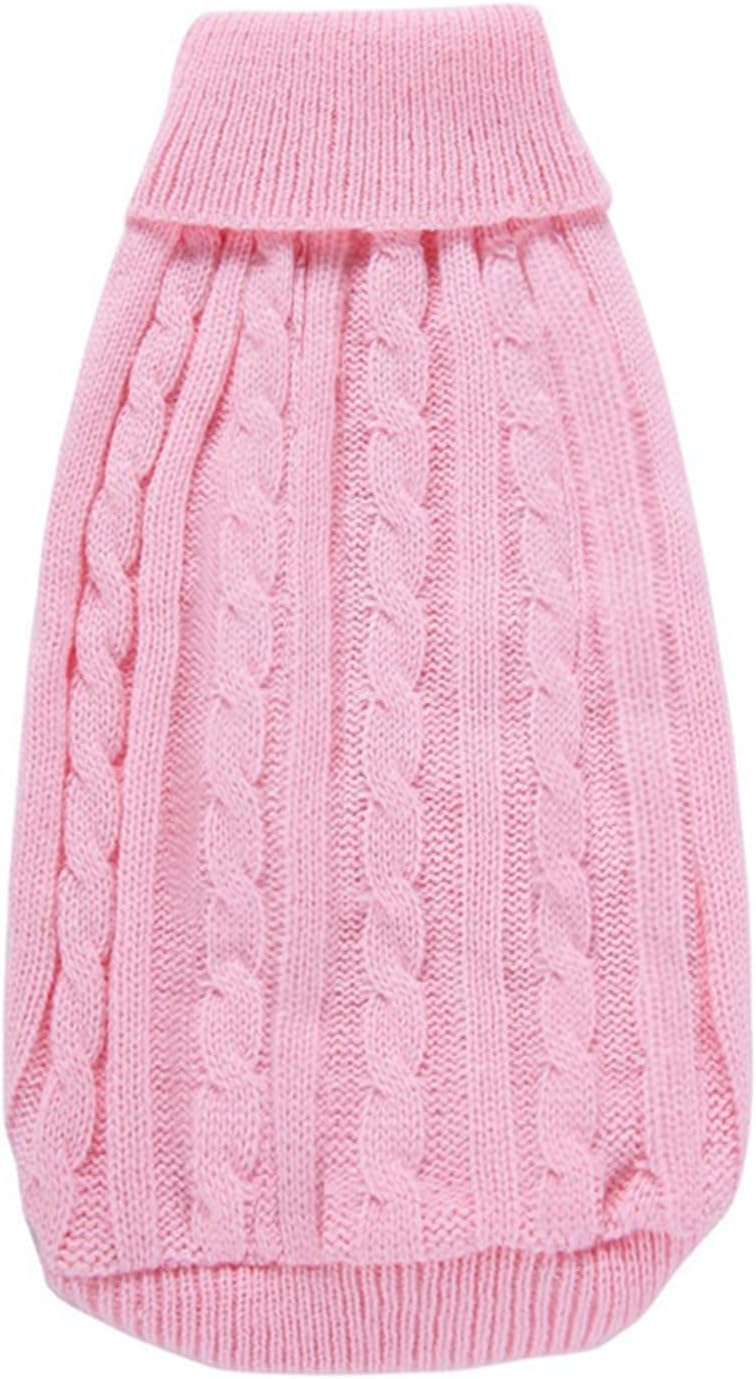 Cozy Knitted Turtleneck Sweater for Small Dogs and Cats - Perfect for Winter Celebrations!