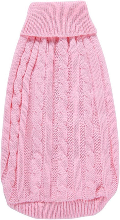 Cozy Knitted Turtleneck Sweater for Small Dogs and Cats - Perfect for Winter Celebrations!