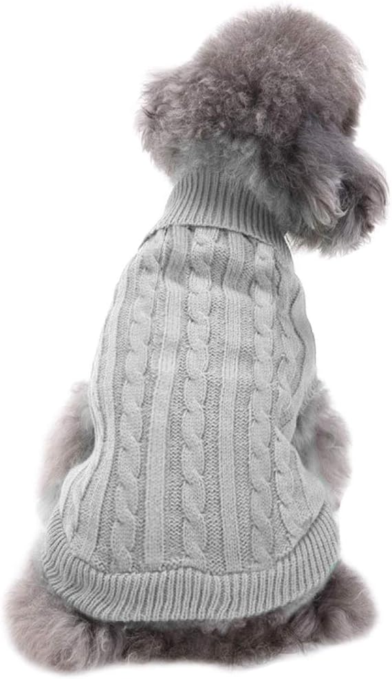 Cozy Knitted Turtleneck Sweater for Small Dogs and Cats - Perfect for Winter Celebrations!