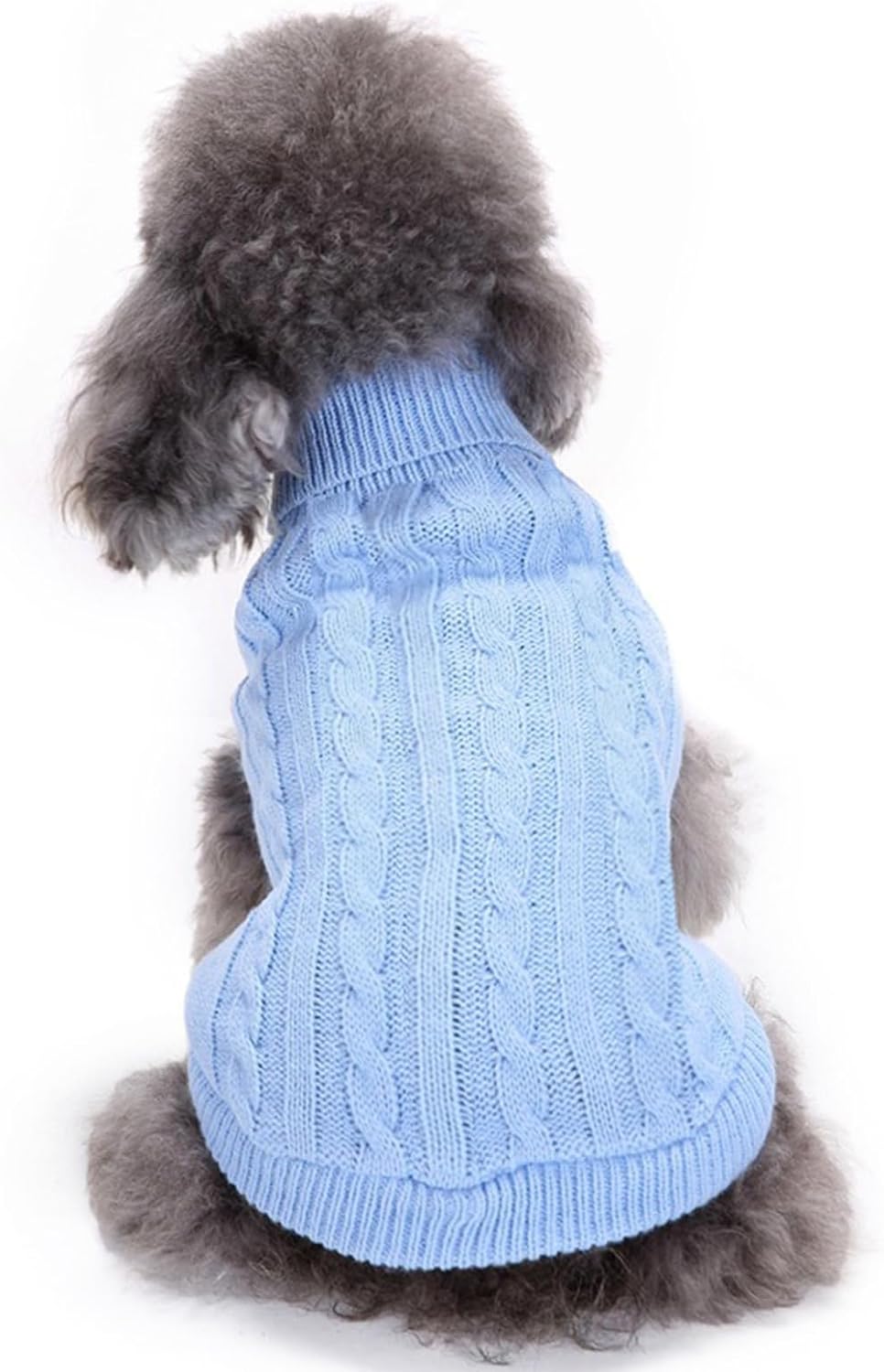 Cozy Knitted Turtleneck Sweater for Small Dogs and Cats - Perfect for Winter Celebrations!