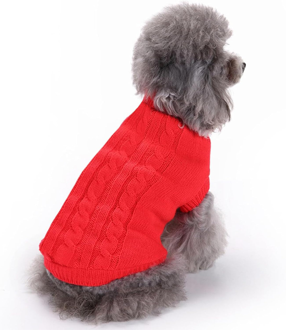 Cozy Knitted Turtleneck Sweater for Small Dogs and Cats - Perfect for Winter Celebrations!