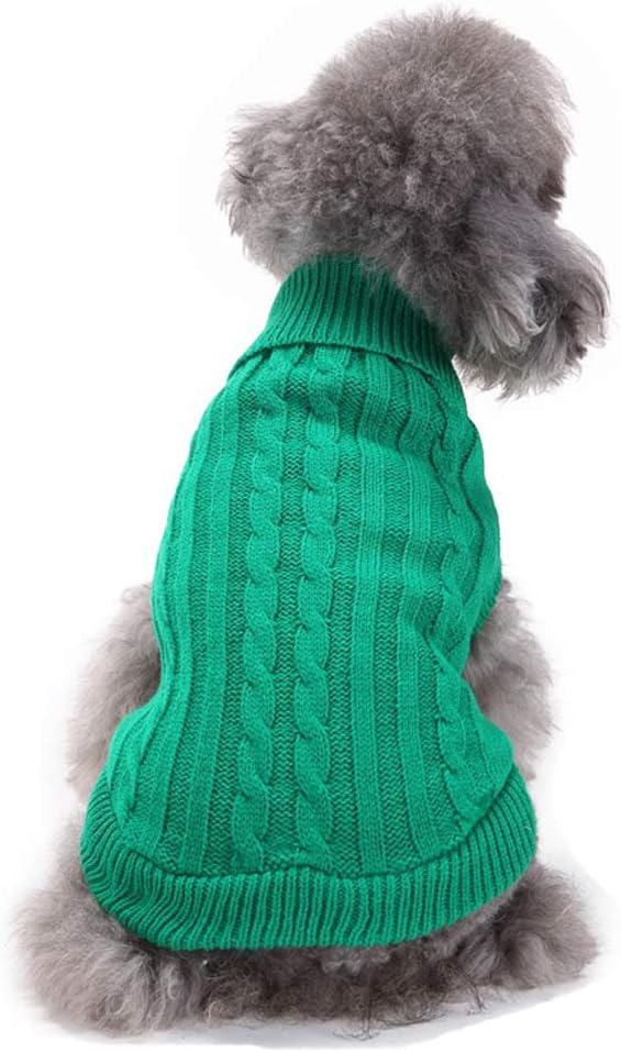 Cozy Knitted Turtleneck Sweater for Small Dogs and Cats - Perfect for Winter Celebrations!