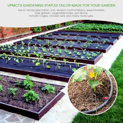 6 Inch Galvanized Garden Landscape Staples Stakes, 25 50 100 PCS Anti-Rust Garden Staples U-Shaped Landscape Pins for Secure Lawn Fabric (25, 6 Inch)