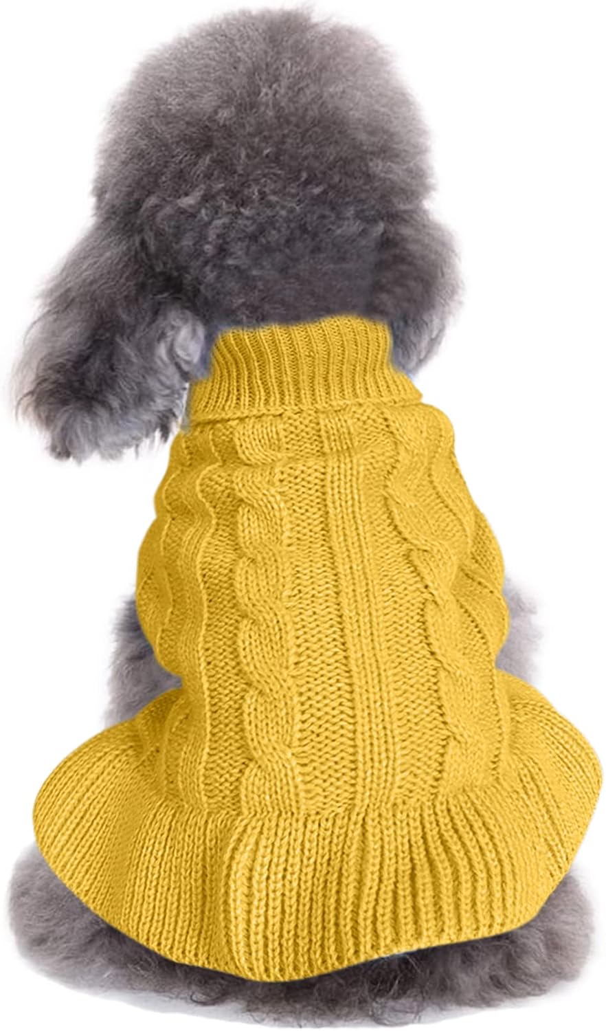 Cozy Knitted Turtleneck Sweater for Small Dogs and Cats - Perfect for Winter Celebrations!