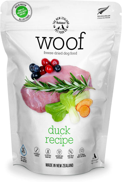 WOOF Freeze Dried Dog Food - Wild Brushtail Recipe, High Protein Dog Treats, Dog Food Toppers & Meals, 2.2 Lb