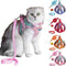Cat Harness,Leash and Collar Set,Escape Proof Kitten Vest Harness for Walking,Easy Control Night Safe Pet Harness with Reflective Strap and Bell for Small Large Kitten,Fit for Puppy,Rabbit