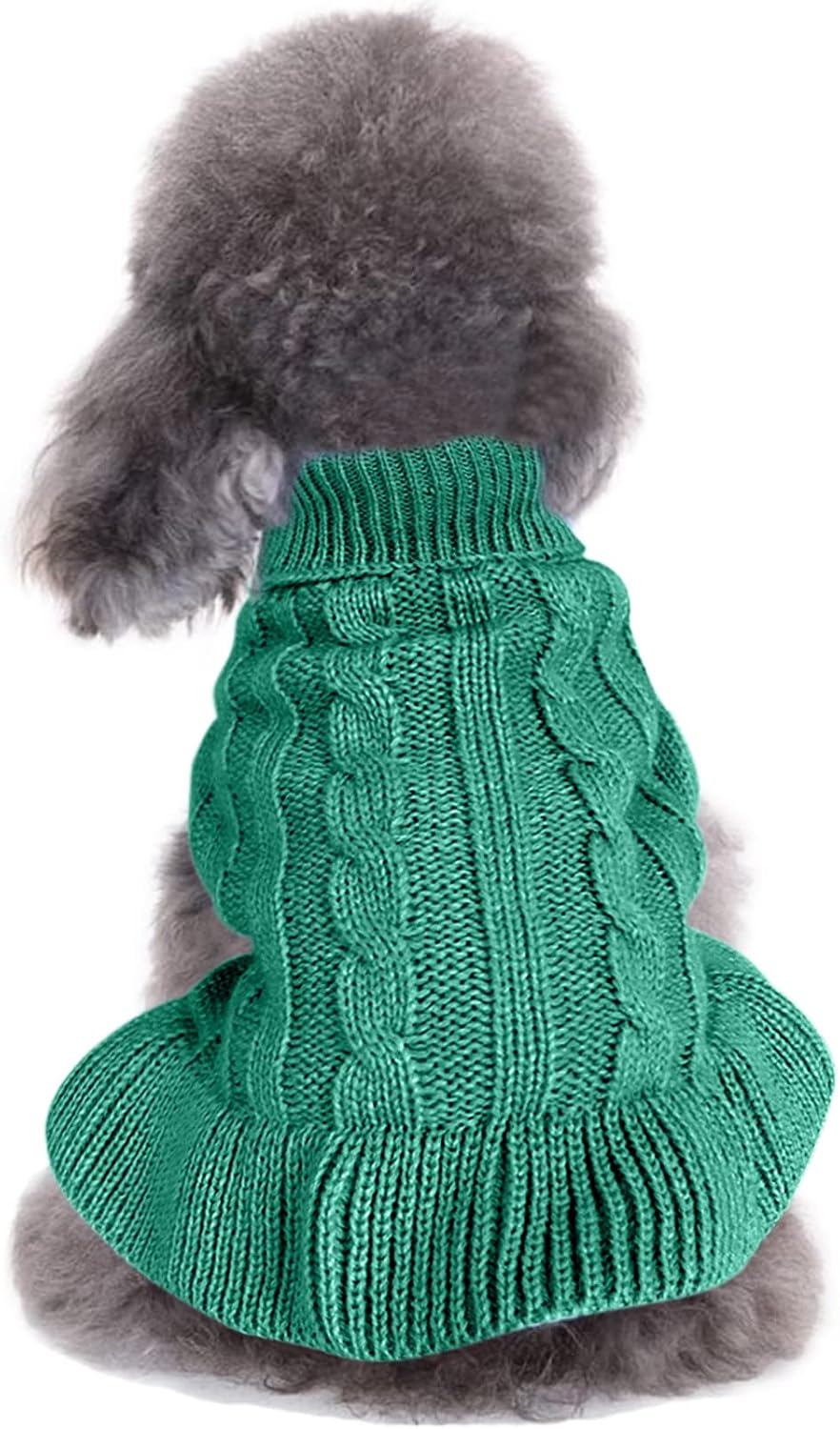 Cozy Knitted Turtleneck Sweater for Small Dogs and Cats - Perfect for Winter Celebrations!