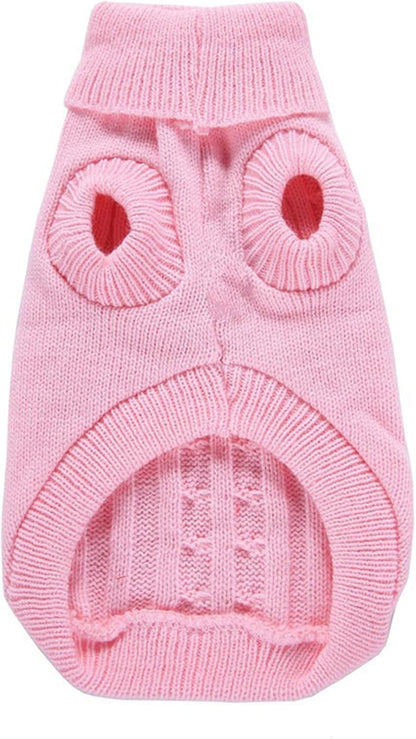 Cozy Knitted Turtleneck Sweater for Small Dogs and Cats - Perfect for Winter Celebrations!
