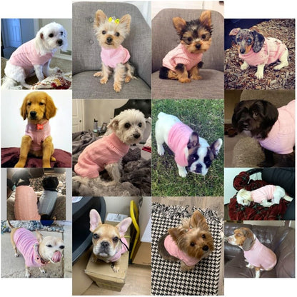 Cozy Knitted Turtleneck Sweater for Small Dogs and Cats - Perfect for Winter Celebrations!