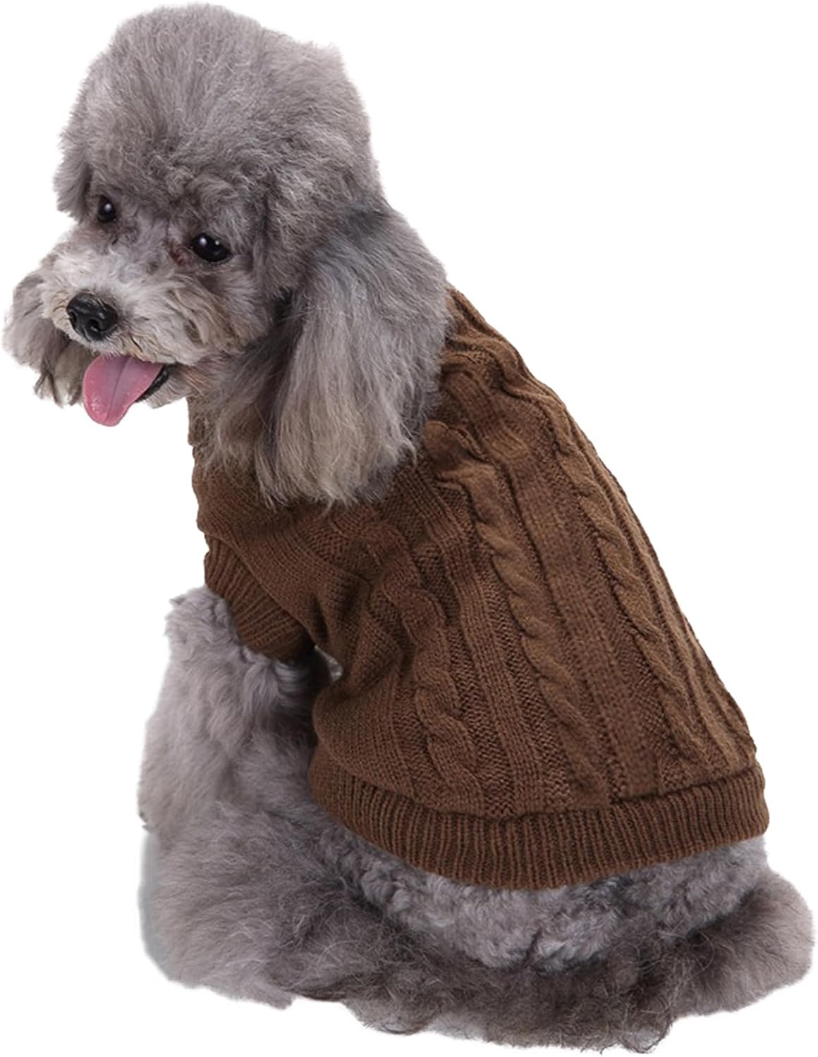 Cozy Knitted Turtleneck Sweater for Small Dogs and Cats - Perfect for Winter Celebrations!