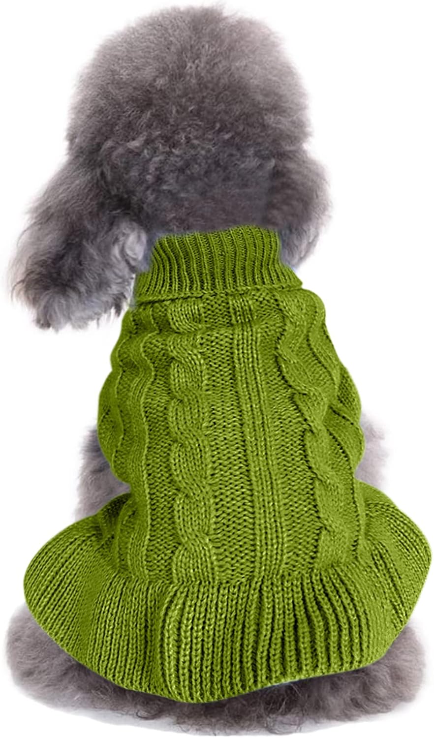 Cozy Knitted Turtleneck Sweater for Small Dogs and Cats - Perfect for Winter Celebrations!