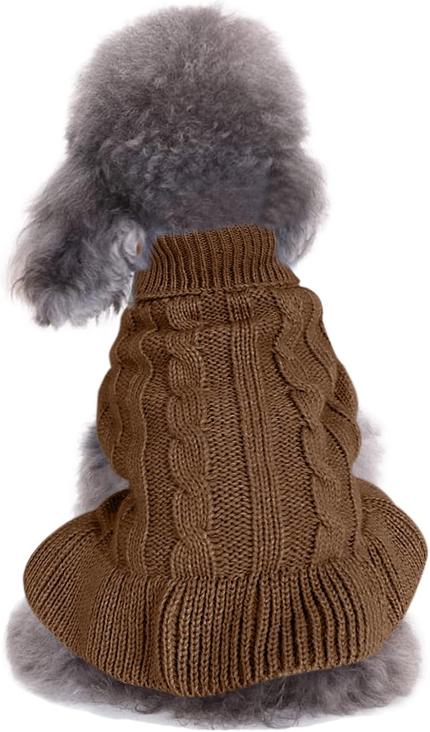 Cozy Knitted Turtleneck Sweater for Small Dogs and Cats - Perfect for Winter Celebrations!