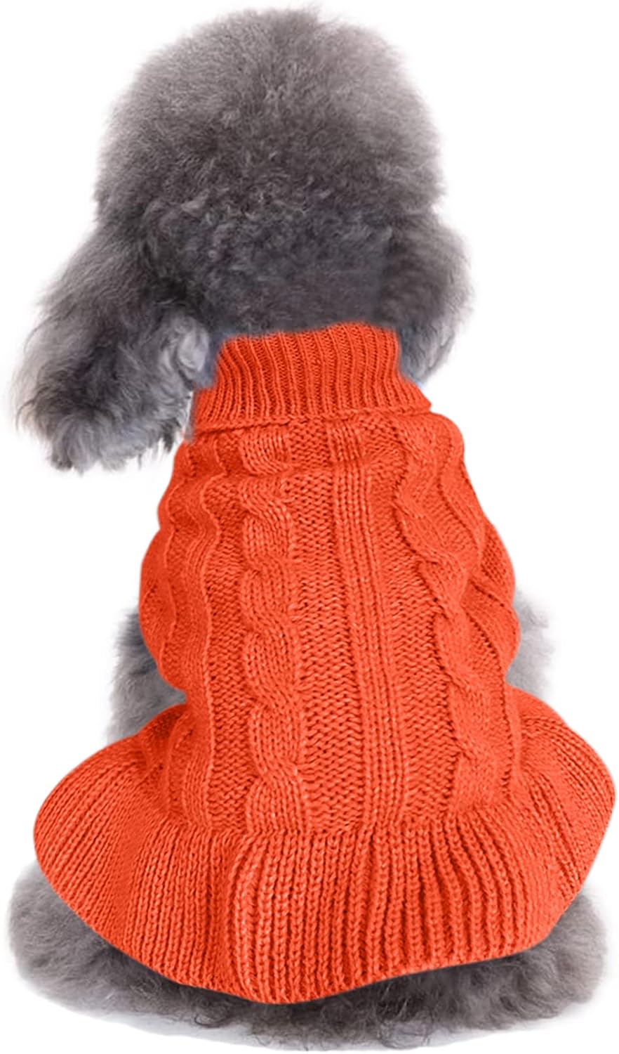 Cozy Knitted Turtleneck Sweater for Small Dogs and Cats - Perfect for Winter Celebrations!