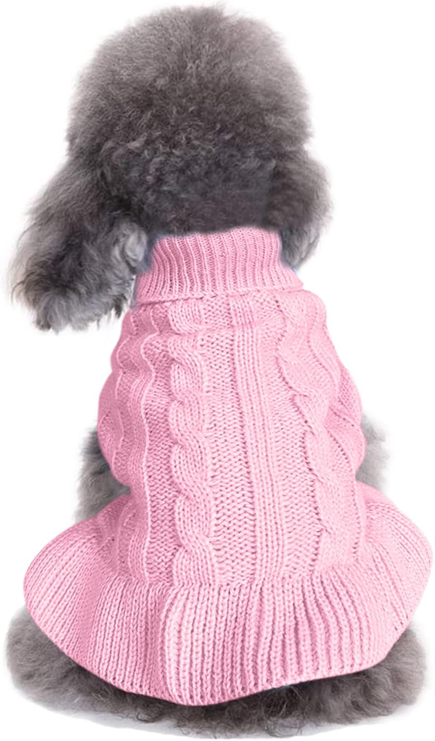 Cozy Knitted Turtleneck Sweater for Small Dogs and Cats - Perfect for Winter Celebrations!