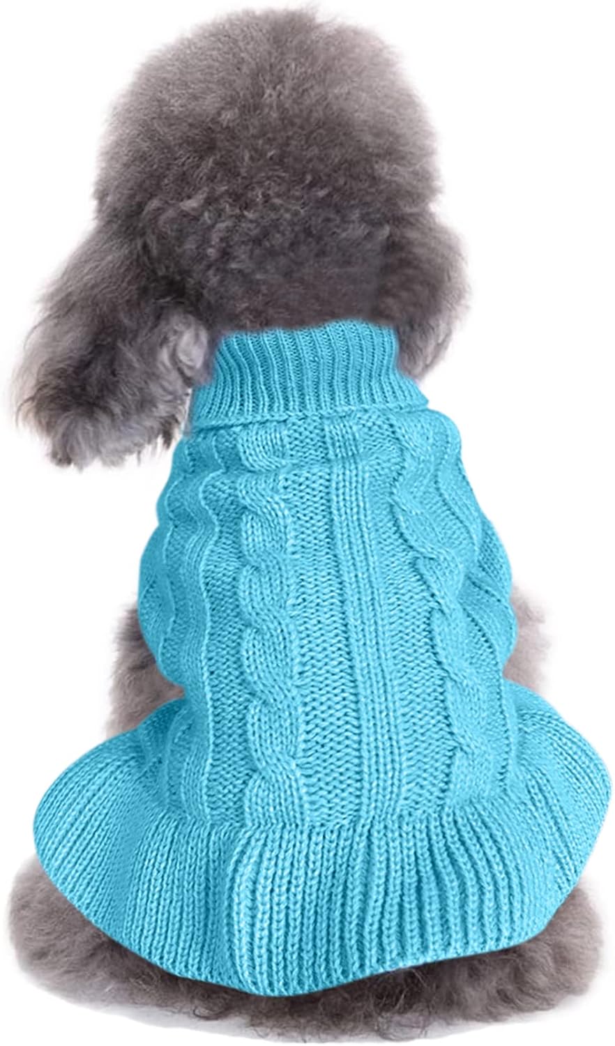 Cozy Knitted Turtleneck Sweater for Small Dogs and Cats - Perfect for Winter Celebrations!