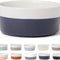 Dipper Ceramic Dog Bowl for Small and Large Breeds - Heavyweight and Durable Pet Food and Water Dish Crock, Dishwasher Safe, Modern (Light Grey, Large)