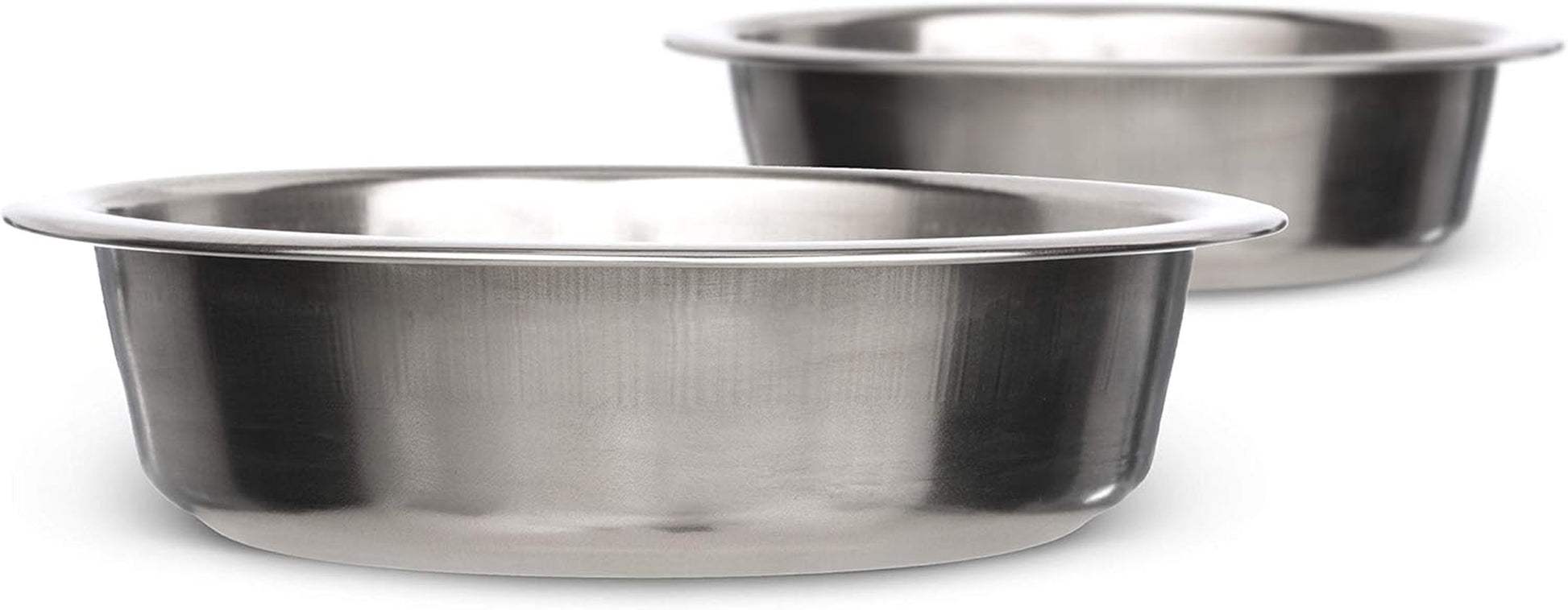 Stainless Steel Dog and Cat Bowls (2 Pack) Neater Feeder Deluxe or Express Extra Replacement Bowl (Metal Food and Water Dish) (1.5 Cup Deep)