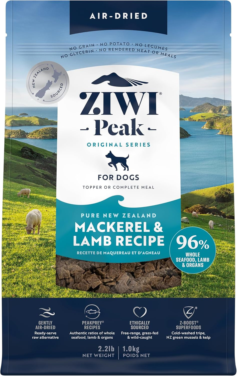 Peak Air-Dried Dog Food – Beef - All Natural, High Protein, Grain Free, Limited Ingredient W/ Superfoods (16Oz)