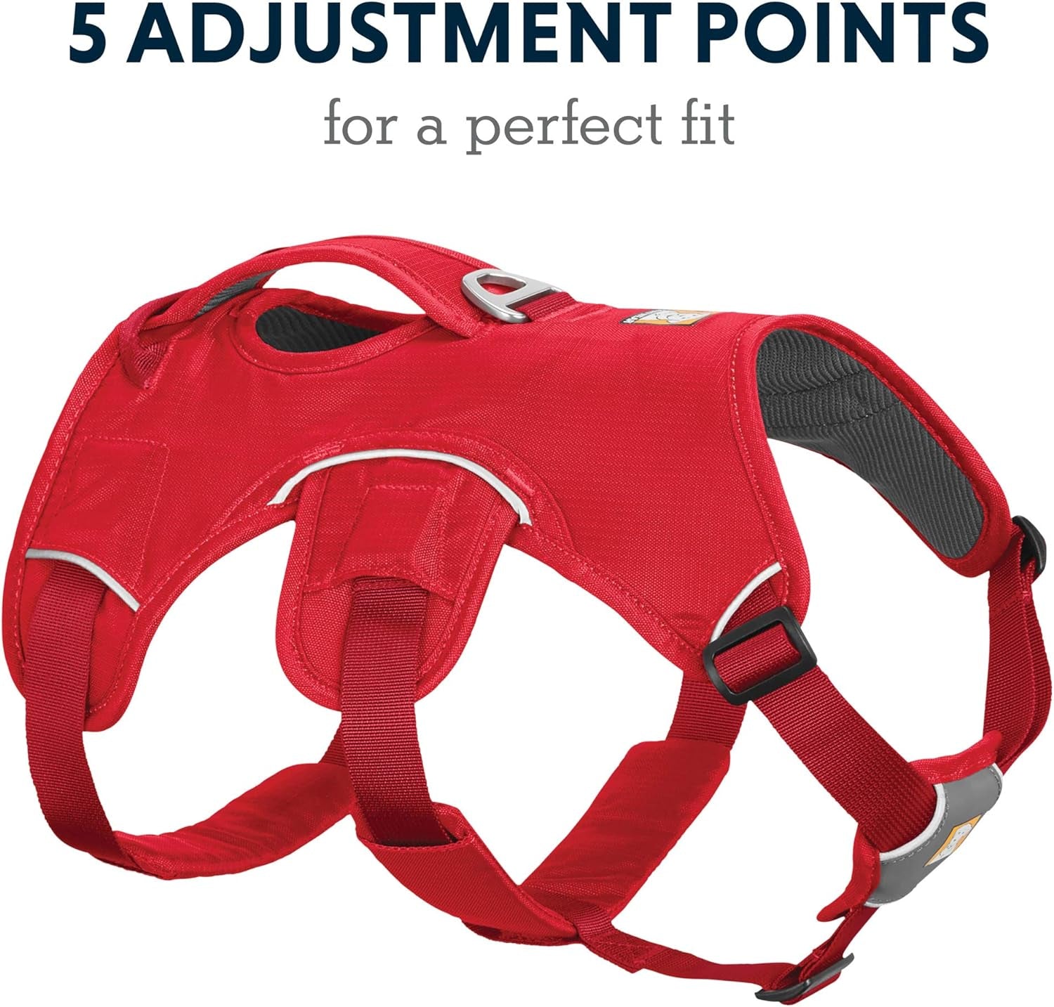 , Web Master, Multi-Use Support Dog Harness, Hiking and Trail Running, Service and Working, Everyday Wear, Red Currant, Medium