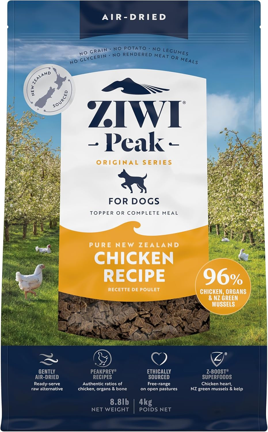 Peak Air-Dried Dog Food – Beef - All Natural, High Protein, Grain Free, Limited Ingredient W/ Superfoods (16Oz)