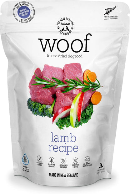 WOOF Freeze Dried Dog Food - Wild Brushtail Recipe, High Protein Dog Treats, Dog Food Toppers & Meals, 2.2 Lb