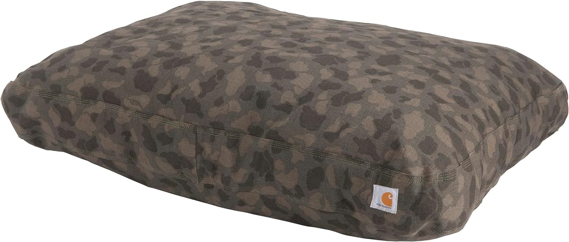 Firm Duck Dog Bed, Durable Canvas Pet Bed with Water-Repellent Shell, Medium, Tarmac Duck Camo