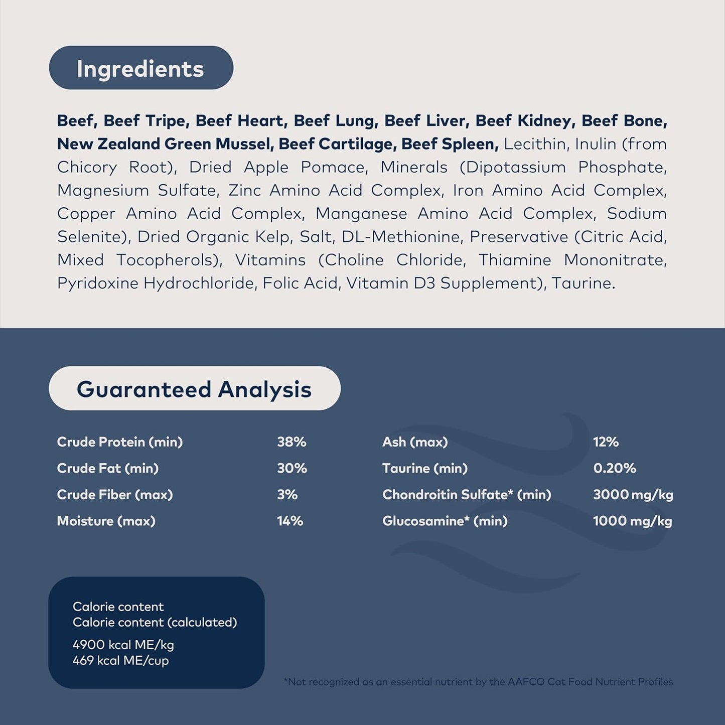 Peak Air-Dried Cat Food – Beef - All Natural, High Protein, Grain Free, Limited Ingredient W/ Superfoods (14Oz)