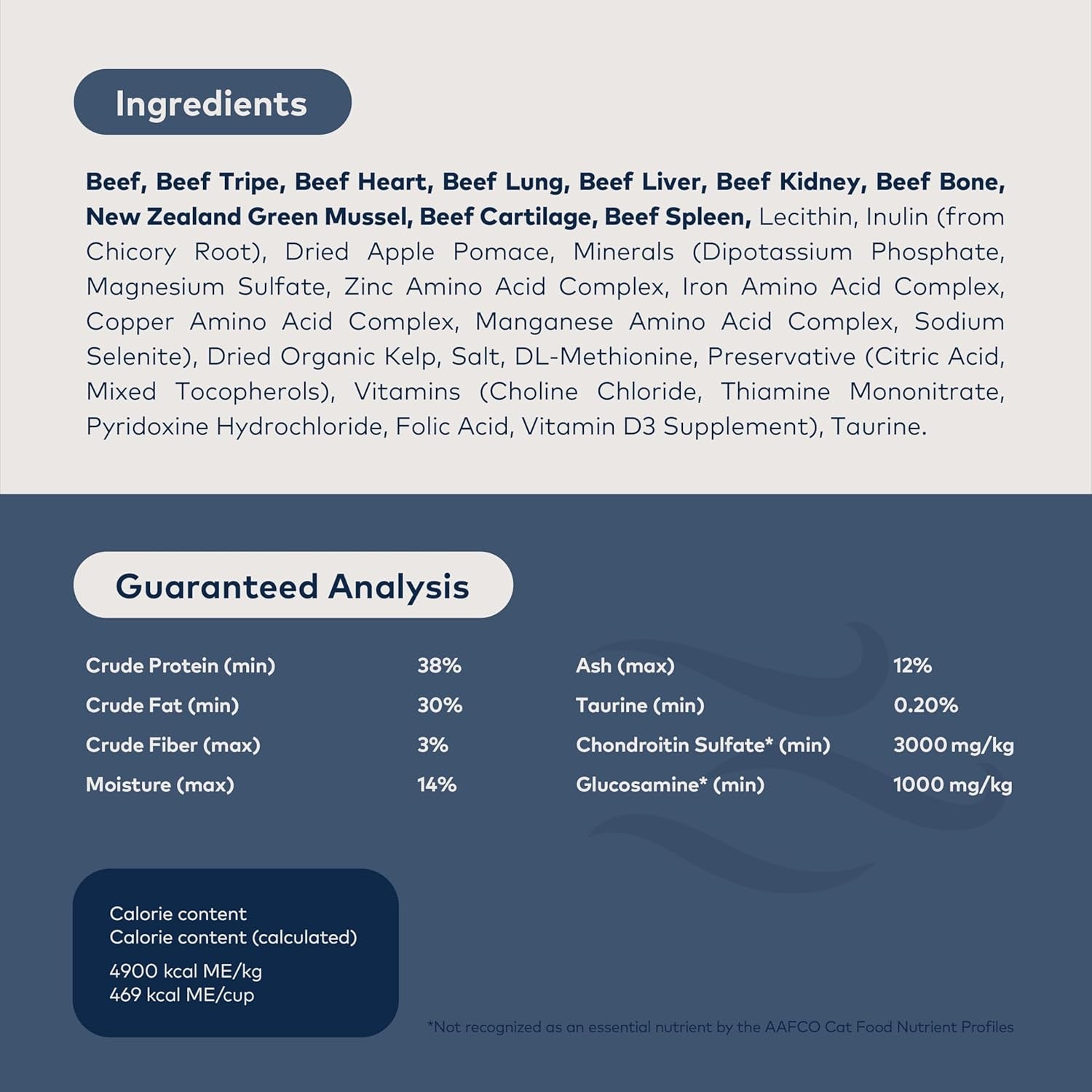 Peak Air-Dried Cat Food – Beef - All Natural, High Protein, Grain Free, Limited Ingredient W/ Superfoods (14Oz)