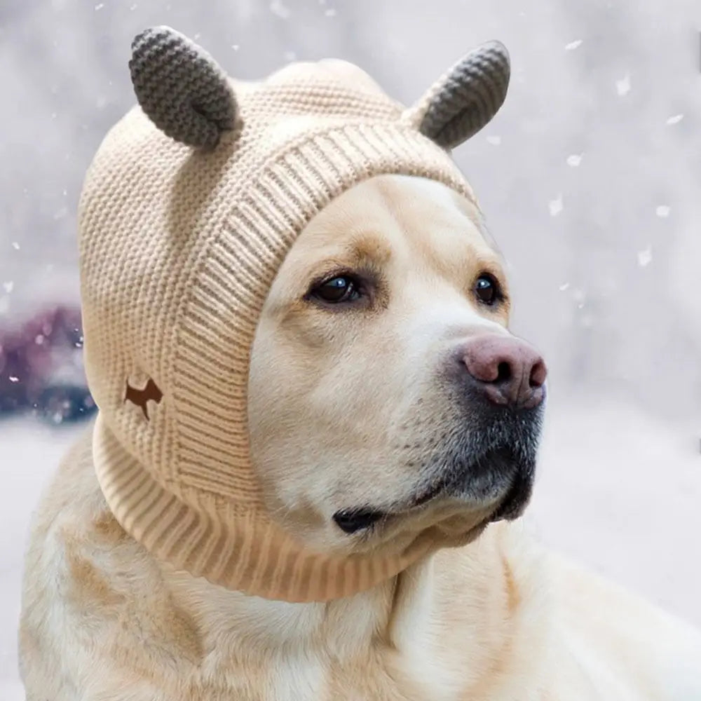 Cozy and Stylish Dog Ear Muffs for Noise Protection and Winter Warmth - Perfect for Medium to Large Dogs!