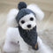 Cozy Winter Knitted Hat & Scarf Set for Dogs - Stylish and Warm Christmas Costume for Your Furry Friend