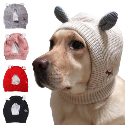 Cozy and Stylish Dog Ear Muffs for Noise Protection and Winter Warmth - Perfect for Medium to Large Dogs!