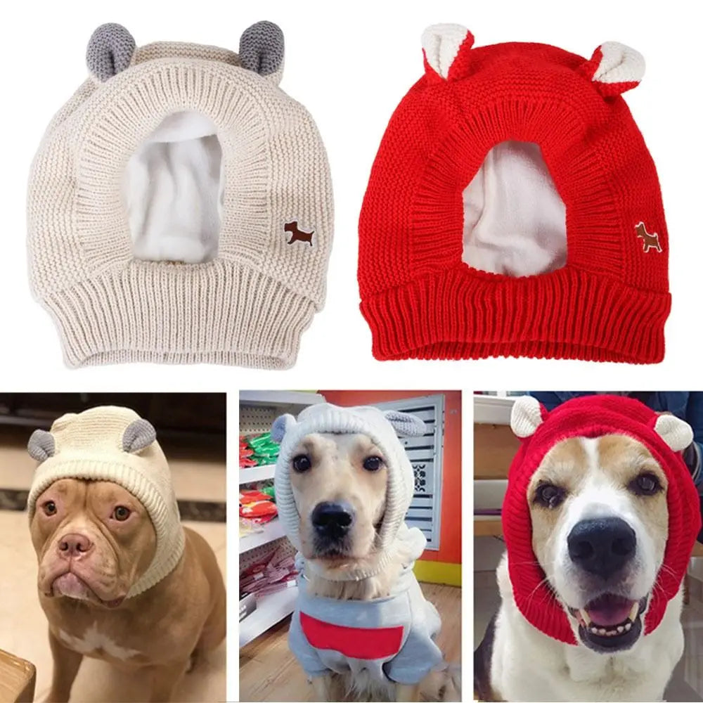 Cozy and Stylish Dog Ear Muffs for Noise Protection and Winter Warmth - Perfect for Medium to Large Dogs!
